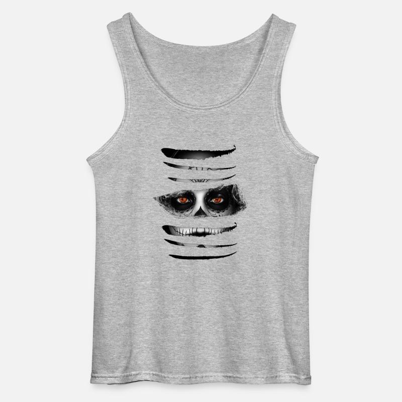 The Face - Gildan Männer Tank Top - Grau meliert