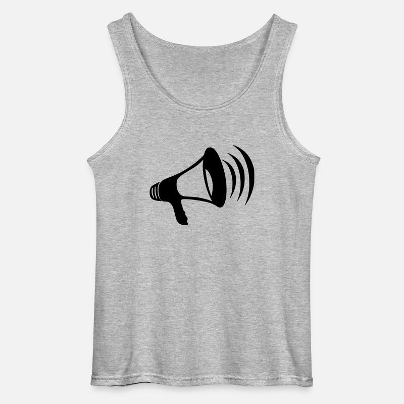 Megaphon - Gildan Männer Tank Top - Grau meliert