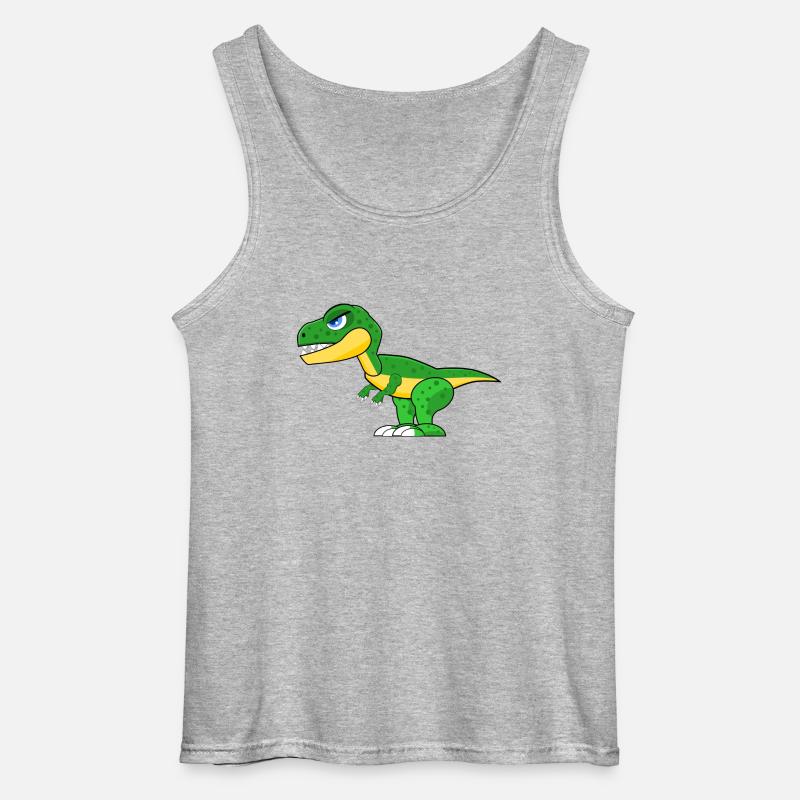dinosaur - Gildan Men’s Tank Top - sports grey
