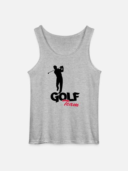 golfer_team2 - Gildan Männer Tank Top - Grau meliert