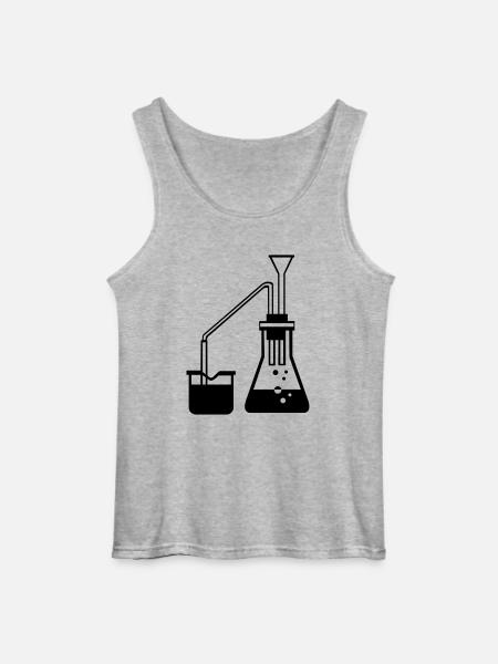 Chemie Experiment Geschenkidee Substanz mischen - Gildan Men’s Tank Top - sports grey