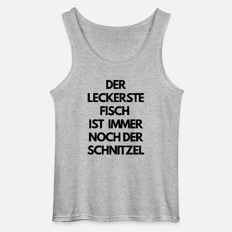 Schnitzel - Gildan Männer Tank Top - Grau meliert