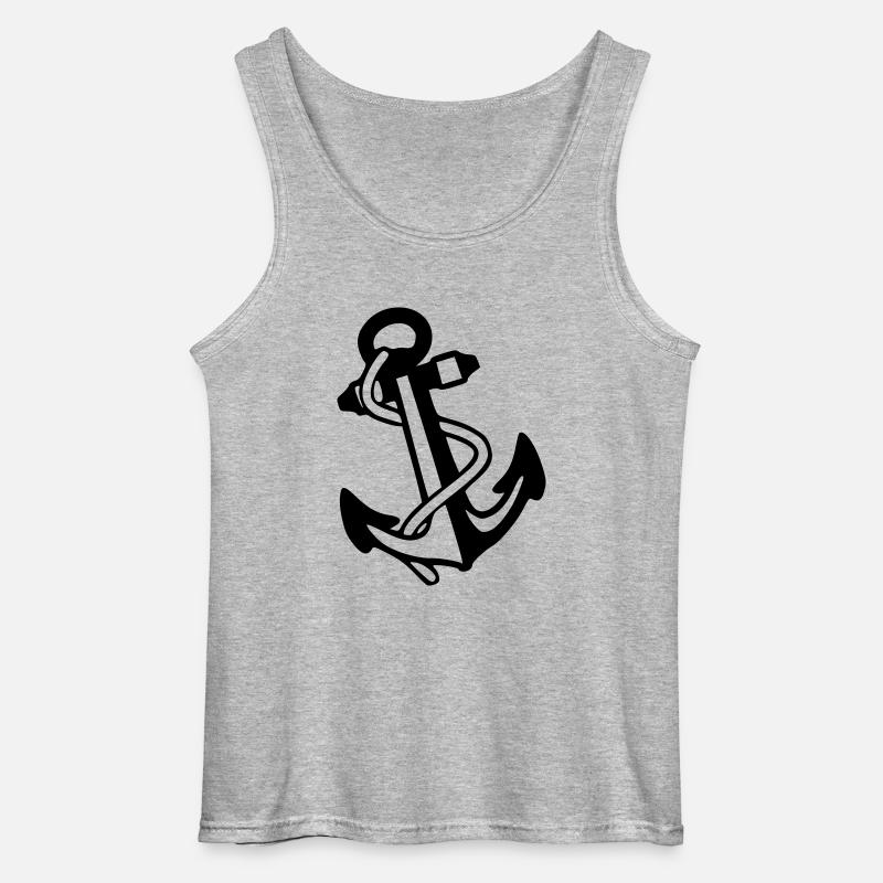 Anker - Gildan Männer Tank Top - Grau meliert