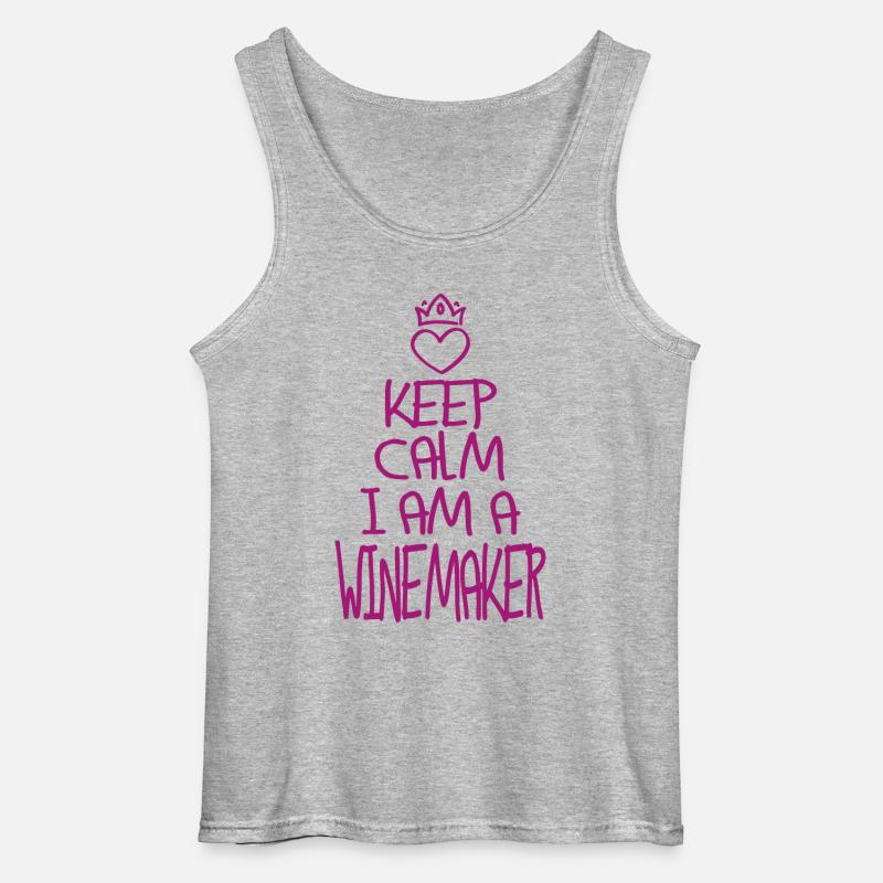 Best Winzer ever Winzer Geschenk - Gildan Männer Tank Top - Grau meliert