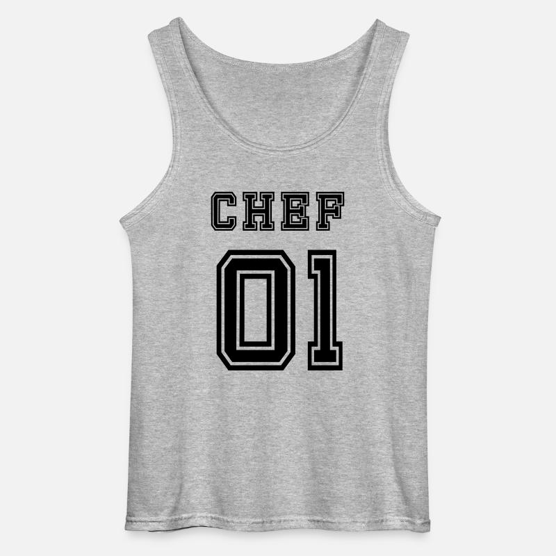 Chef - Gildan Männer Tank Top - Grau meliert