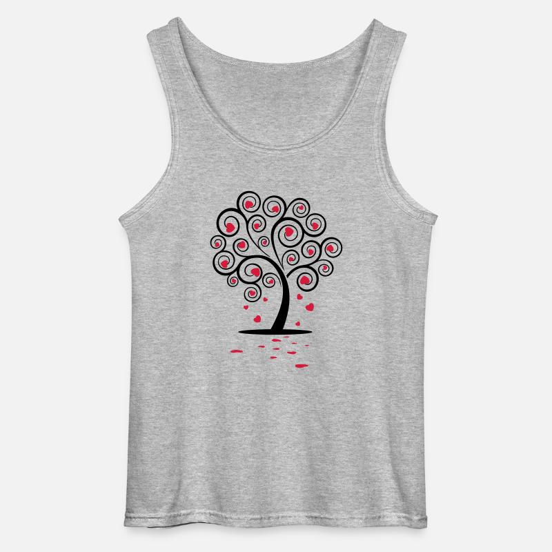 Love Tree - Gildan Männer Tank Top - Grau meliert