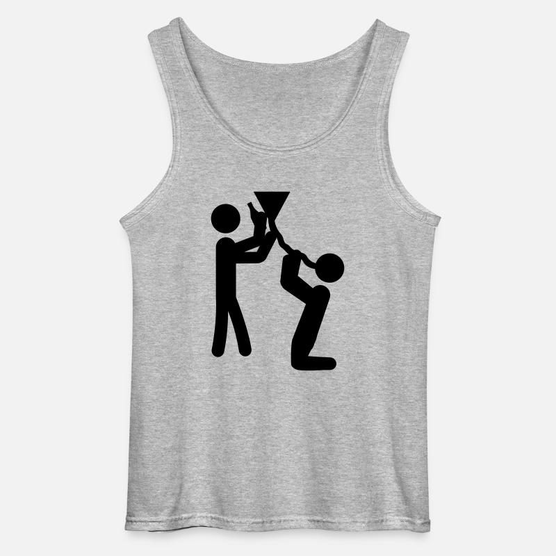 drinking_extreme_1 - Gildan Männer Tank Top - Grau meliert