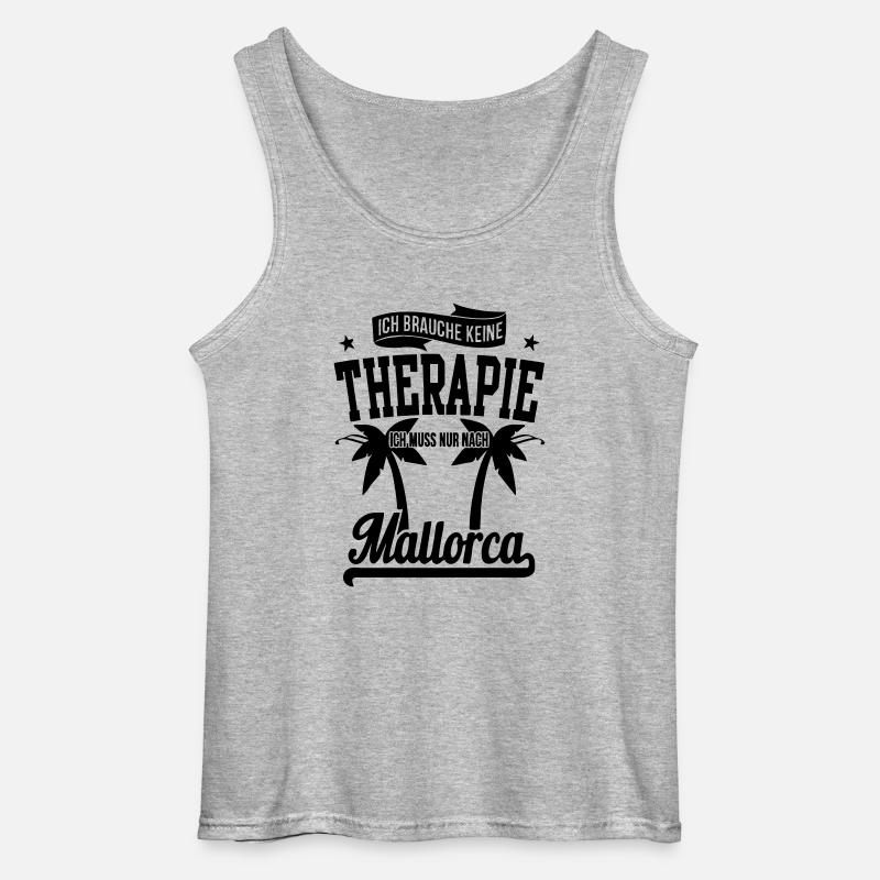 Mallorca - Gildan Männer Tank Top - Grau meliert