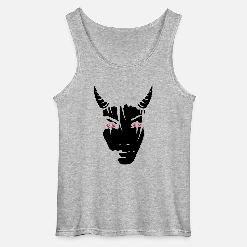 Devil girl - Gildan Männer Tank Top - Grau meliert