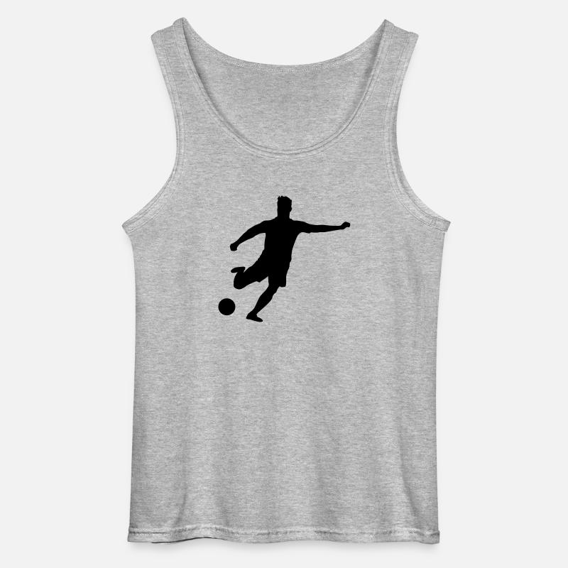 fussballer__f1 - Gildan Männer Tank Top - Grau meliert