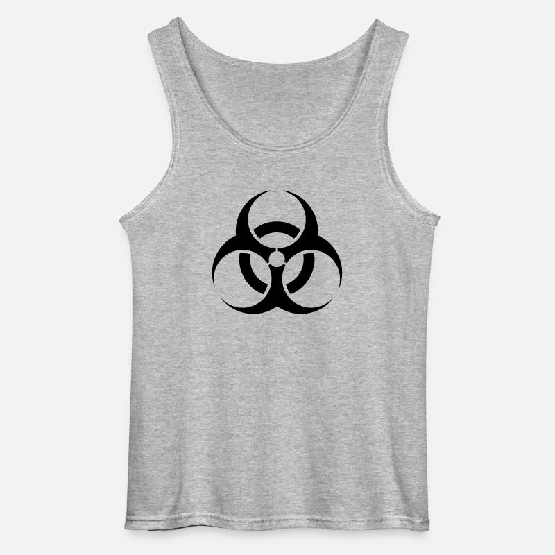 Biohazard - Gildan Männer Tank Top - Grau meliert