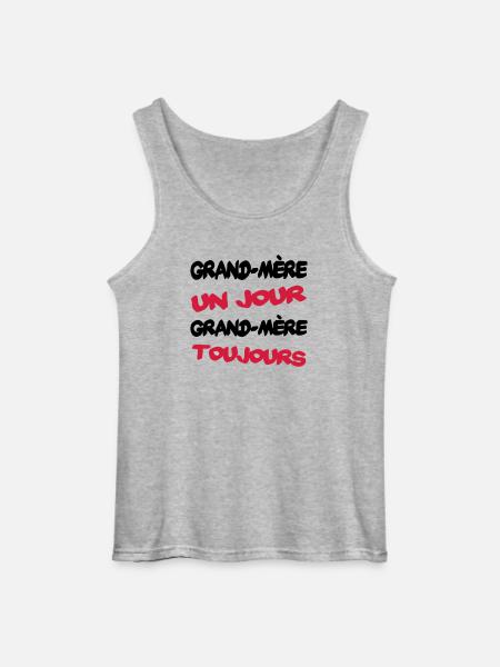 GRAND MERE un jour... - Gildan Men’s Tank Top - sports grey