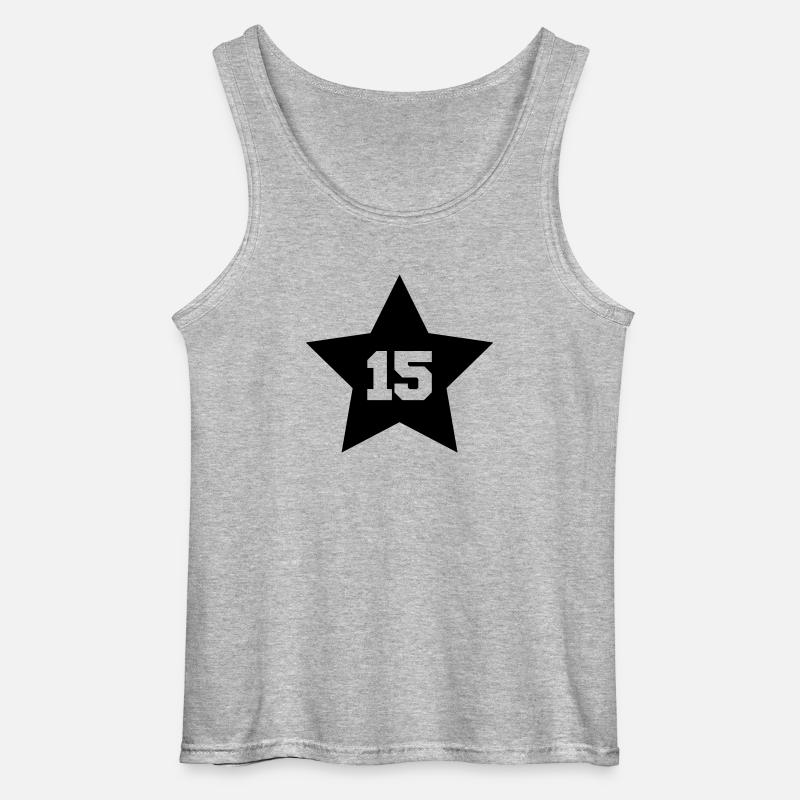 15_star01 - Gildan Männer Tank Top - Grau meliert