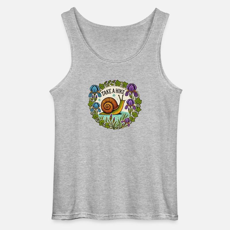Machen Sie eine Wanderung - Gildan Männer Tank Top - Grau meliert