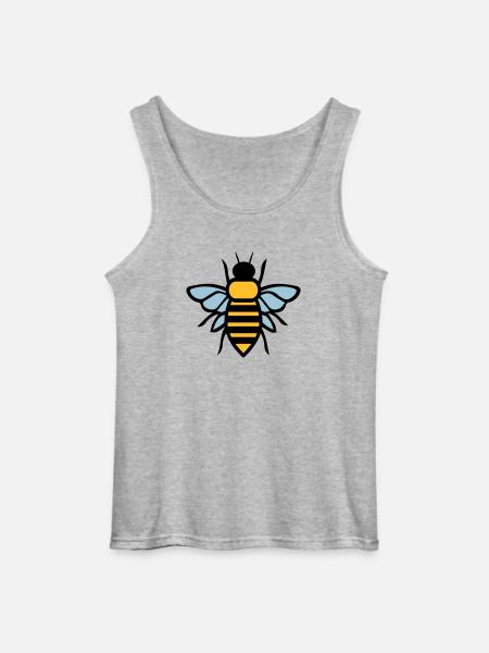 Biene - Gildan Männer Tank Top - Grau meliert