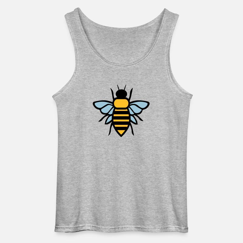 Biene - Gildan Männer Tank Top - Grau meliert