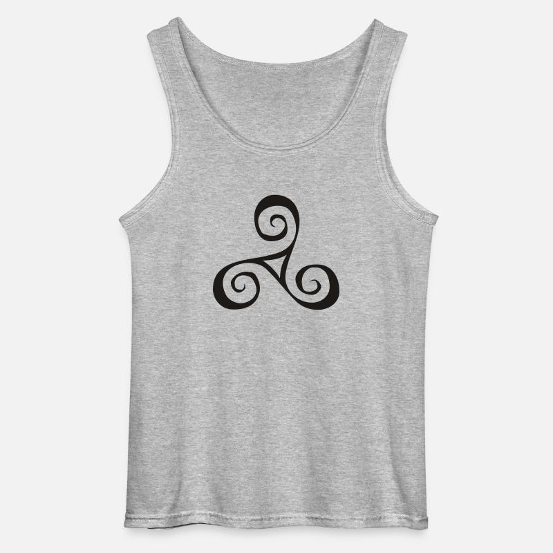 Triskele - Gildan Männer Tank Top - Grau meliert
