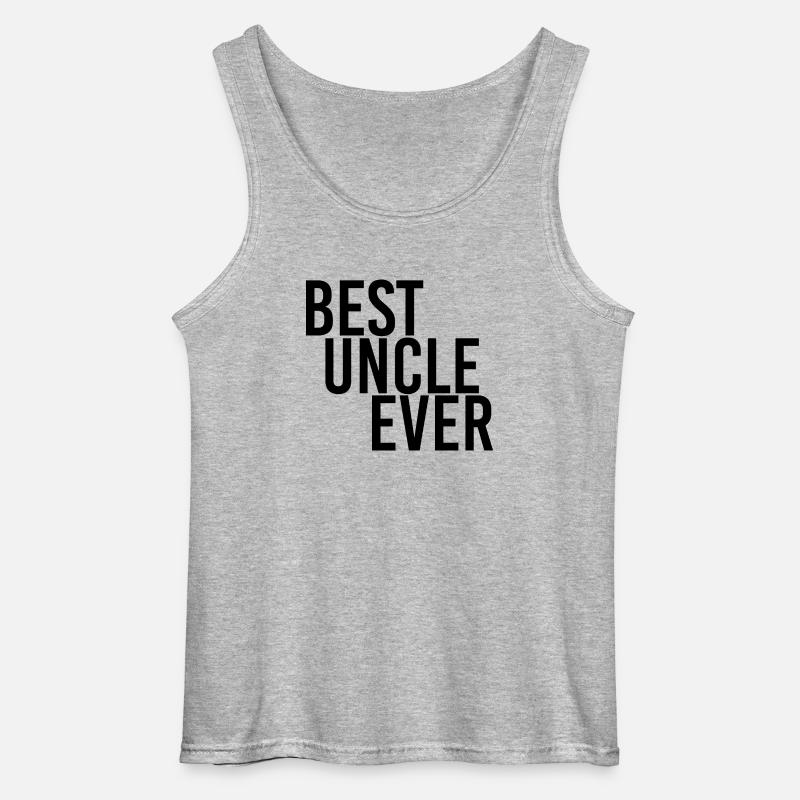 best uncle ever - Gildan Männer Tank Top - Grau meliert