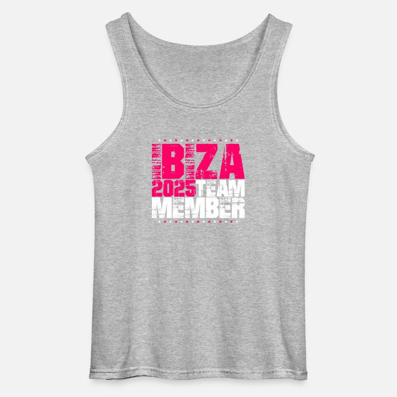 L’équipe d’Ibiza 2025 - Débardeur Gildan Homme - gris chiné