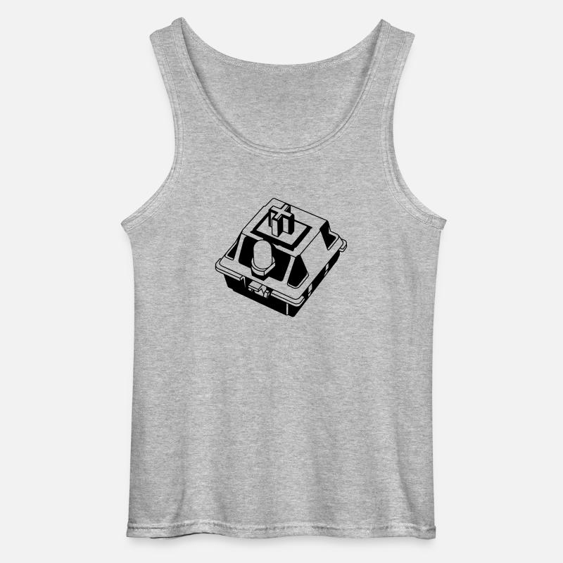 Mechanical Keyboard Switch - Gildan Männer Tank Top - Grau meliert