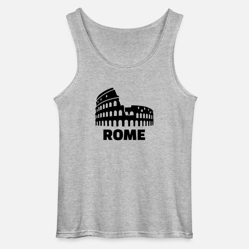 Rom - Gildan Männer Tank Top - Grau meliert