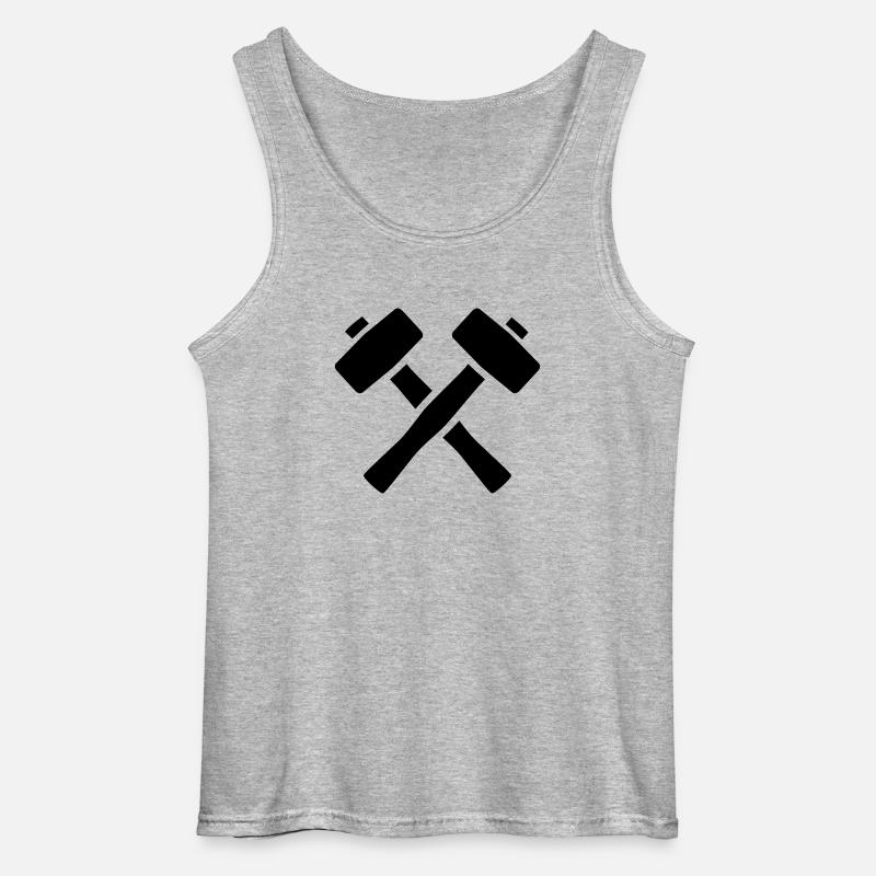 Hammer - Gildan Männer Tank Top - Grau meliert