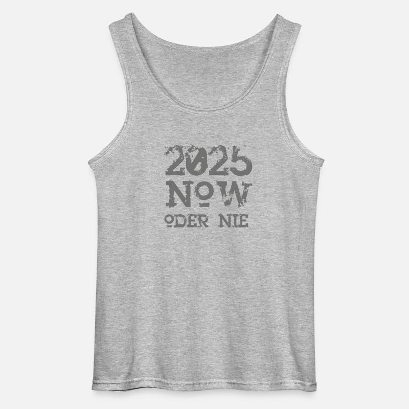 NOW oder nie 2025 - Gildan Männer Tank Top - Grau meliert
