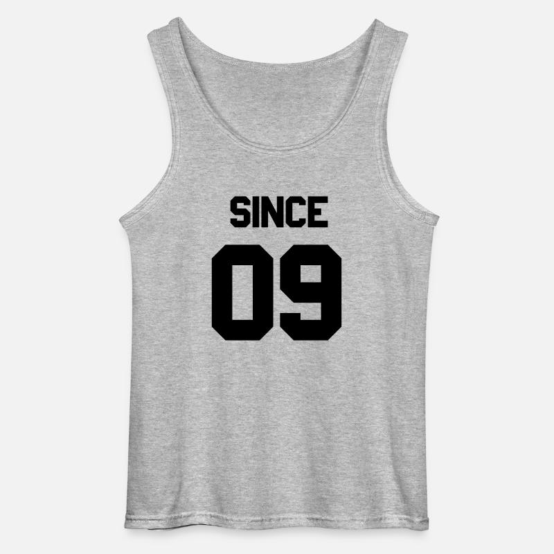 Together since 2009 Paarshirt - Gildan Männer Tank Top - Grau meliert