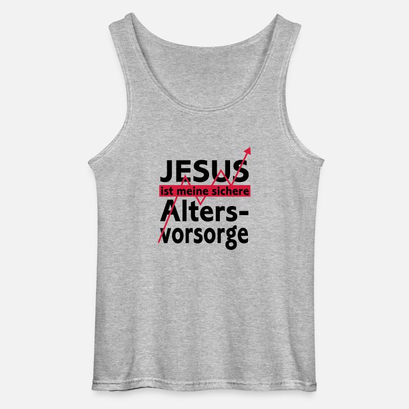Altersvorsorge - Gildan Männer Tank Top - Grau meliert