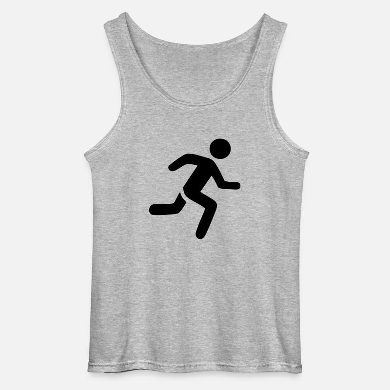 Jogger - Gildan Männer Tank Top - Grau meliert
