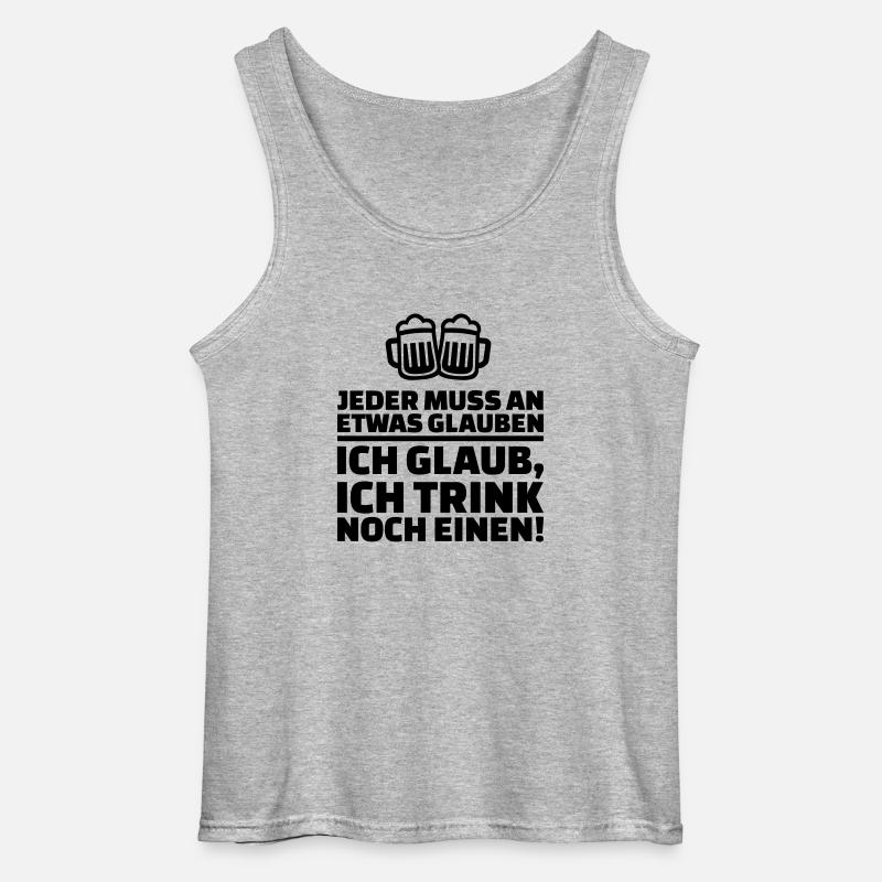 Alkohol - Gildan Männer Tank Top - Grau meliert
