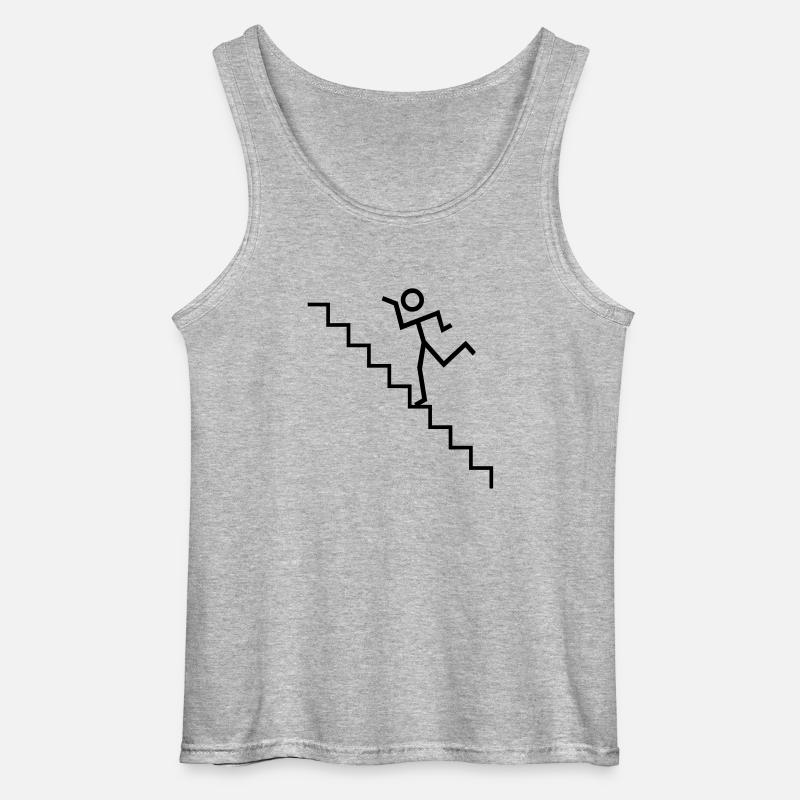 stair dance - Gildan Männer Tank Top - Grau meliert