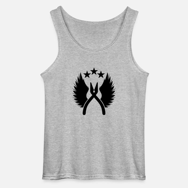 defuse kit - Gildan Männer Tank Top - Grau meliert
