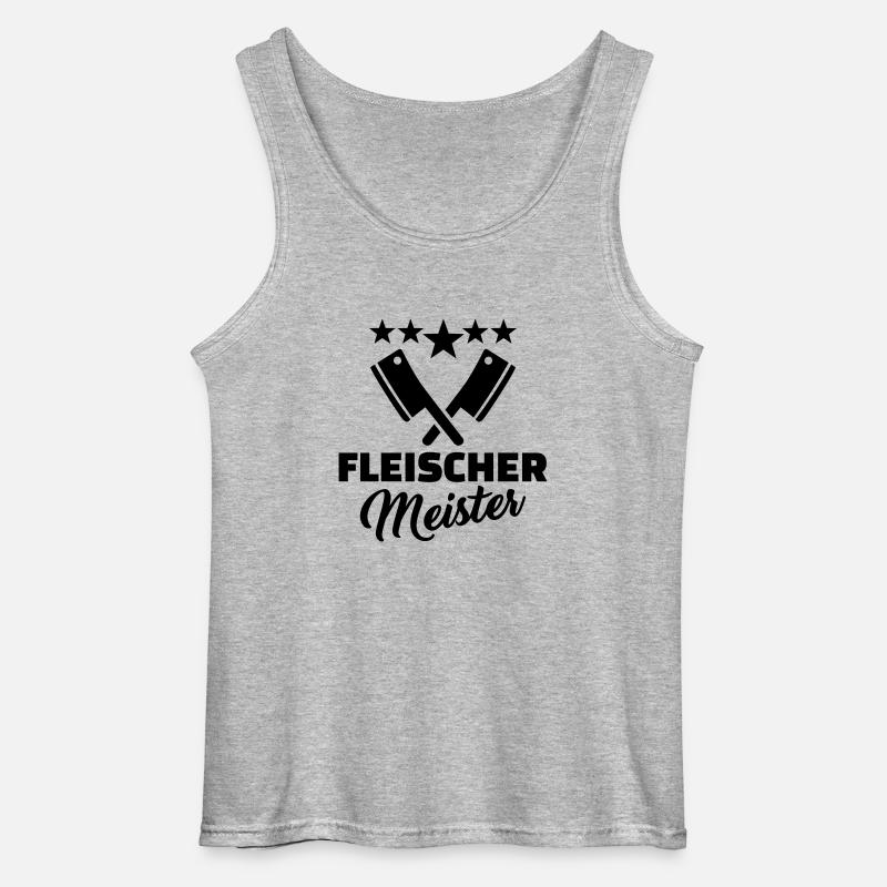 Fleischer - Gildan Männer Tank Top - Grau meliert
