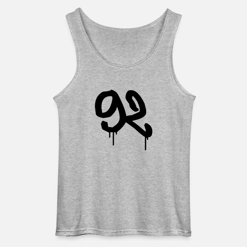 Tag : 92 - Gildan Männer Tank Top - Grau meliert