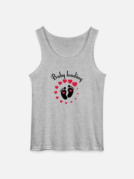 Baby loading - Gildan Männer Tank Top - Grau meliert