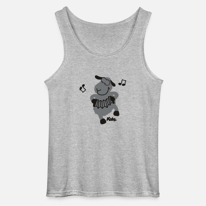 Schaf (2c) - Gildan Männer Tank Top - Grau meliert
