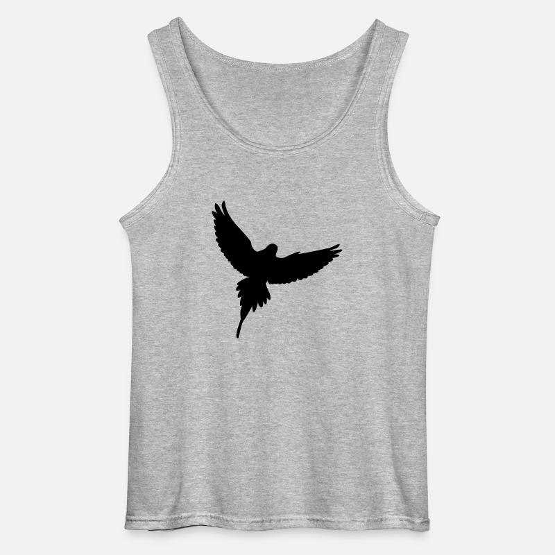 Vogel - Gildan Männer Tank Top - Grau meliert