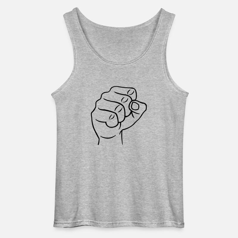faust1 - Gildan Männer Tank Top - Grau meliert