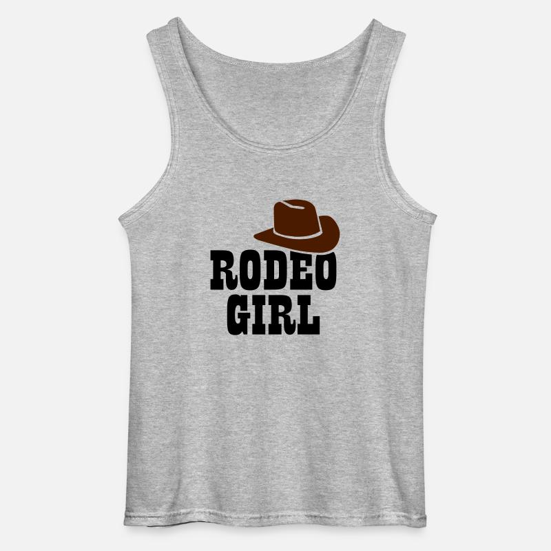 Rodeo - Gildan Männer Tank Top - Grau meliert