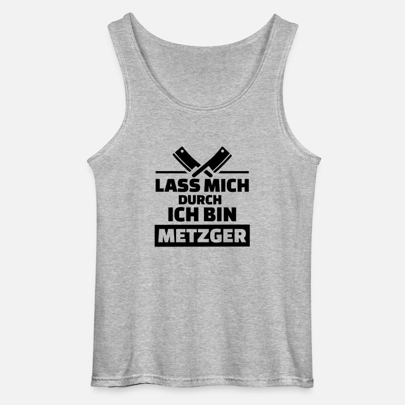 Metzger - Gildan Männer Tank Top - Grau meliert