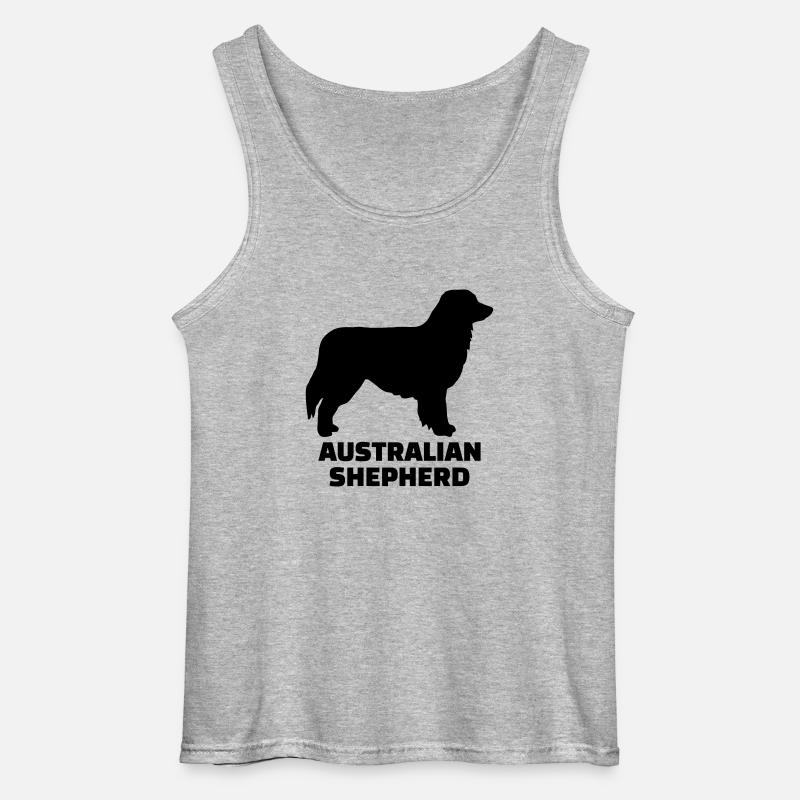Australian Shepherd - Gildan Männer Tank Top - Grau meliert