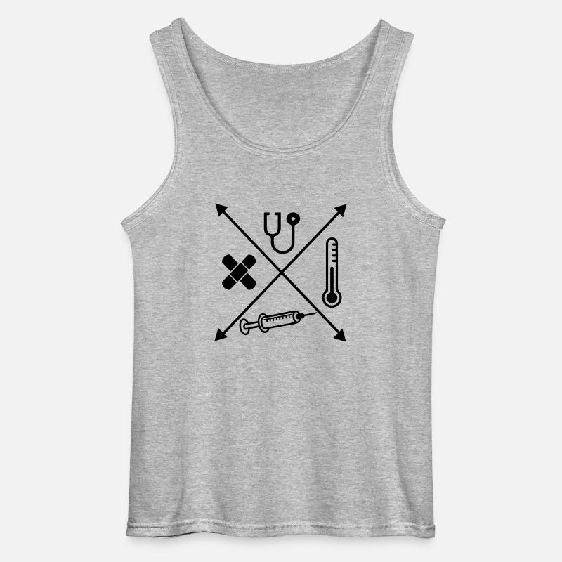 Medizin - Gildan Männer Tank Top - Grau meliert