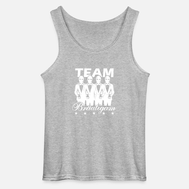 Team Bräutigam - Gildan Männer Tank Top - Grau meliert