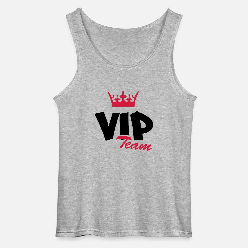 vip_team2 - Gildan Männer Tank Top - Grau meliert