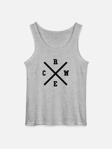 CREW x - Gildan Männer Tank Top - Grau meliert