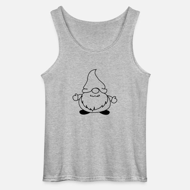 weihnachtsmann_comic_01 - Gildan Männer Tank Top - Grau meliert