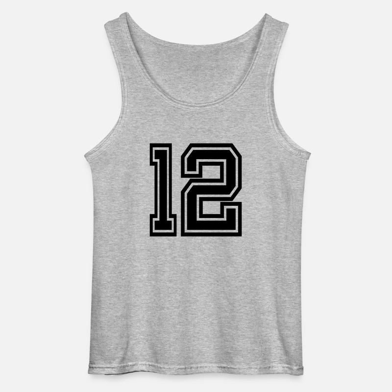 12 - Gildan Männer Tank Top - Grau meliert