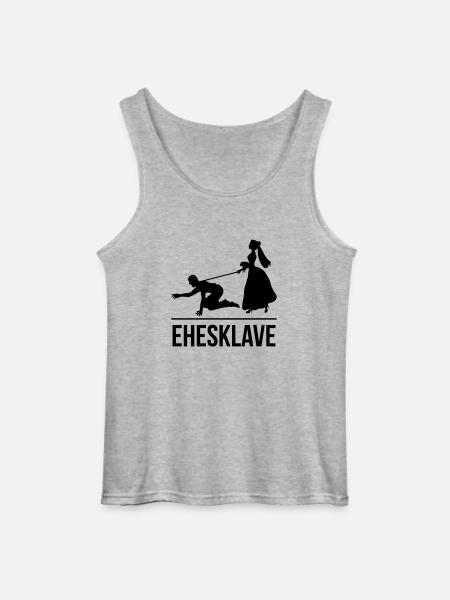 Ehesklave - Gildan Männer Tank Top - Grau meliert