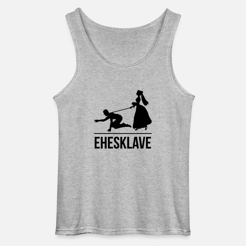 Ehesklave - Gildan Männer Tank Top - Grau meliert